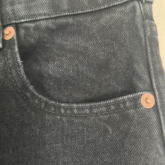 Zara Black Wide Leg Flare Jeans - Picture 6 of 14